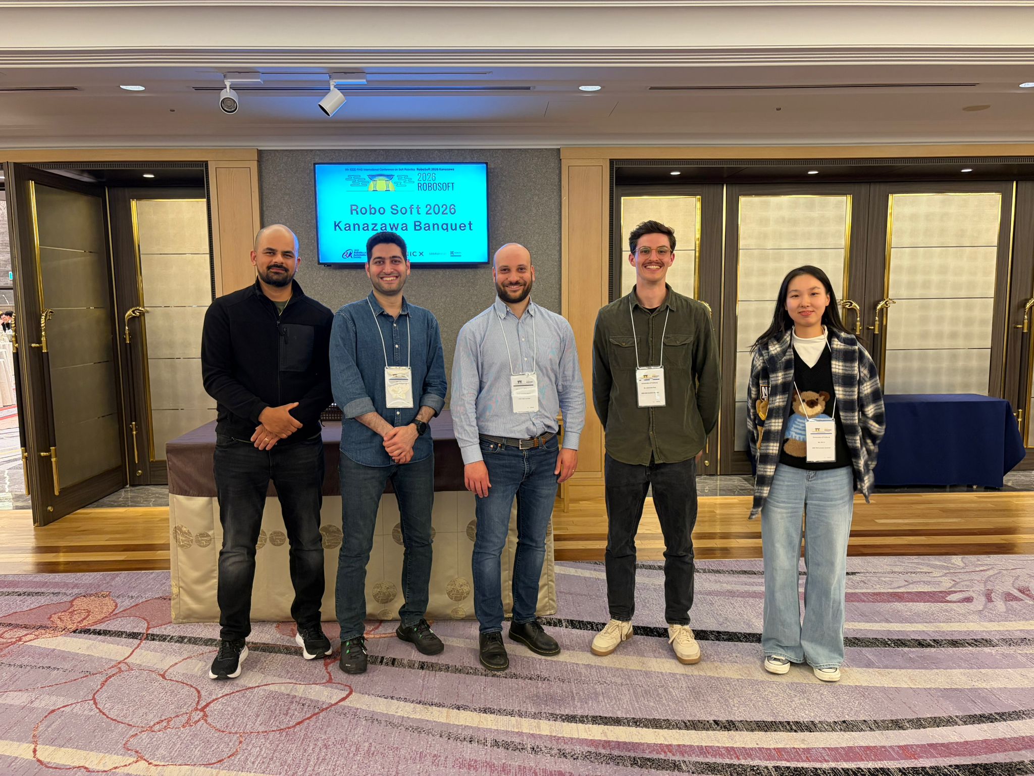 Image for SoftLab at RoboSoft 2026 in Kanazawa: Three Papers Presented